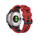 Cinturino in silicone bicolore 22 mm per Garmin Fenix 7 e Epix