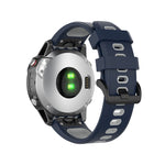 Cinturino in silicone bicolore 22 mm per Garmin Fenix 7 e Epix