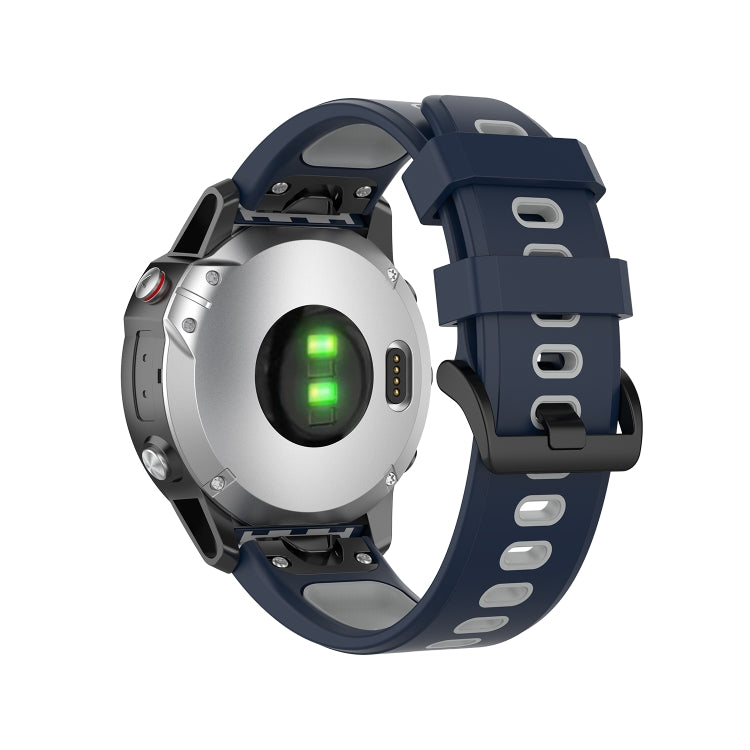Cinturino in silicone bicolore 22 mm per Garmin Fenix 7 e Epix
