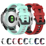Cinturino in silicone bicolore 22 mm per Garmin Fenix 7 e Epix