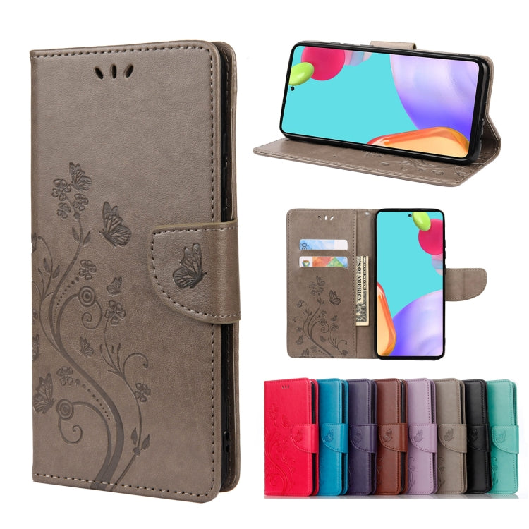 Custodia portafoglio in pelle con motivo farfalla per Galaxy A23