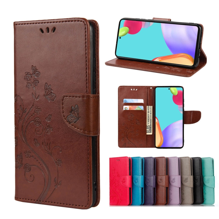 Custodia portafoglio in pelle con motivo farfalla per Galaxy A23