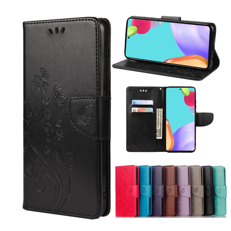 Custodia portafoglio in pelle con motivo farfalla per Galaxy A23