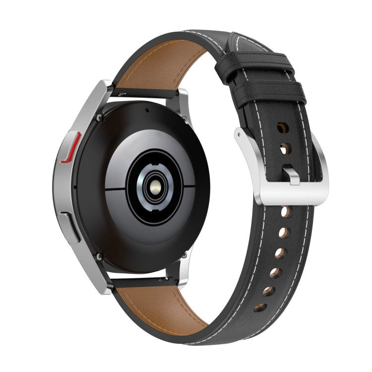 Cinturino in vera pelle 20 mm per smartwatch compatibili