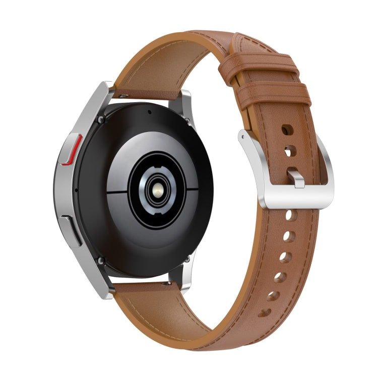 Cinturino in vera pelle 20 mm per smartwatch compatibili