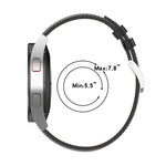 Cinturino in vera pelle 20 mm per smartwatch compatibili