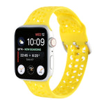 Cinturino in silicone scavato per la serie Apple Watch, 7 45mm / 6&SE&5&4 44mm / 3&2&1 42mm