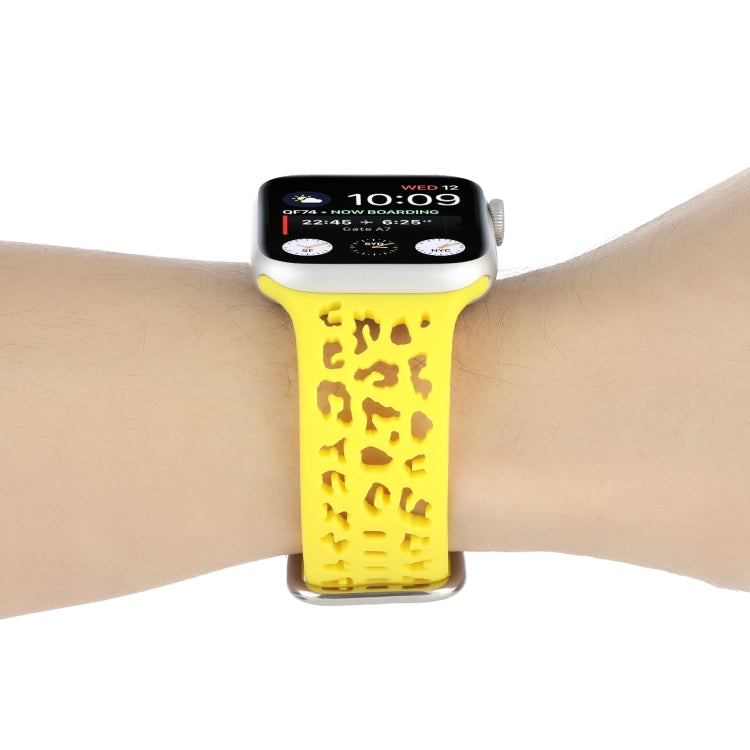 Cinturino in silicone scavato per la serie Apple Watch, 7 45mm / 6&SE&5&4 44mm / 3&2&1 42mm