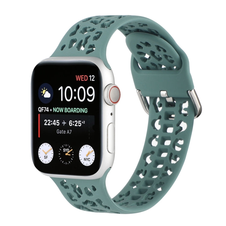 Cinturino in silicone scavato per la serie Apple Watch, 7 45mm / 6&SE&5&4 44mm / 3&2&1 42mm