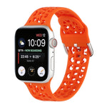 Cinturino in silicone scavato per la serie Apple Watch, 7 45mm / 6&SE&5&4 44mm / 3&2&1 42mm