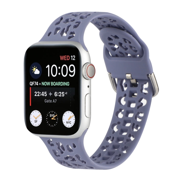 Cinturino in silicone scavato per la serie Apple Watch, 7 45mm / 6&SE&5&4 44mm / 3&2&1 42mm