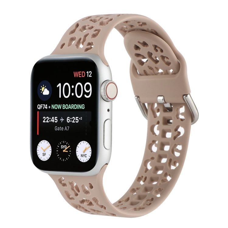 Cinturino in silicone scavato per la serie Apple Watch, 7 45mm / 6&SE&5&4 44mm / 3&2&1 42mm