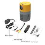 Mini proiettore LED T400 3000 lumen schermo 100 pollici