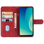 Custodia portafoglio in pelle con stand per smartphone compatibil