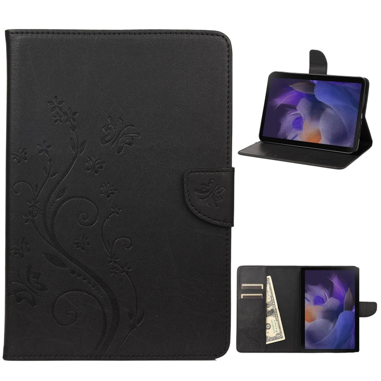 Custodia tablet in pelle con motivo farfalla Samsung Tab A8