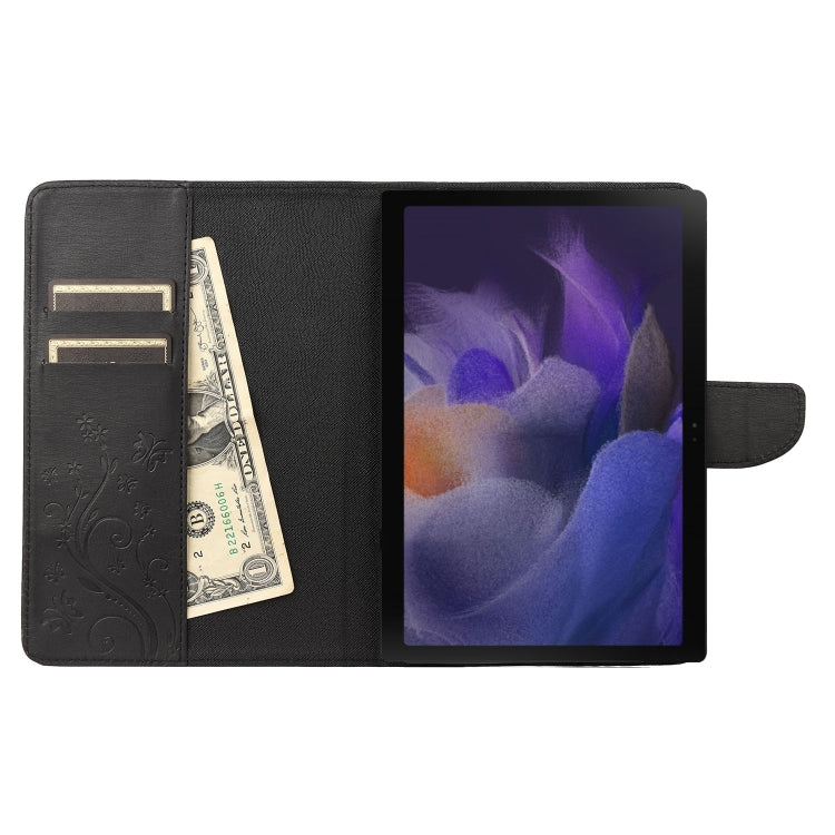 Custodia tablet in pelle con motivo farfalla Samsung Tab A8