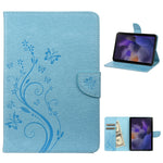 Custodia tablet in pelle con motivo farfalla Samsung Tab A8