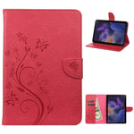 Custodia tablet in pelle con motivo farfalla Samsung Tab A8