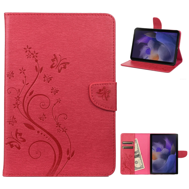 Custodia tablet in pelle con motivo farfalla Samsung Tab A8