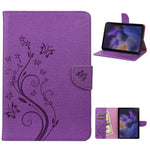 Custodia tablet in pelle con motivo farfalla Samsung Tab A8