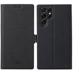 Custodia portafoglio in pelle con fibbia magnetica per Galaxy S22