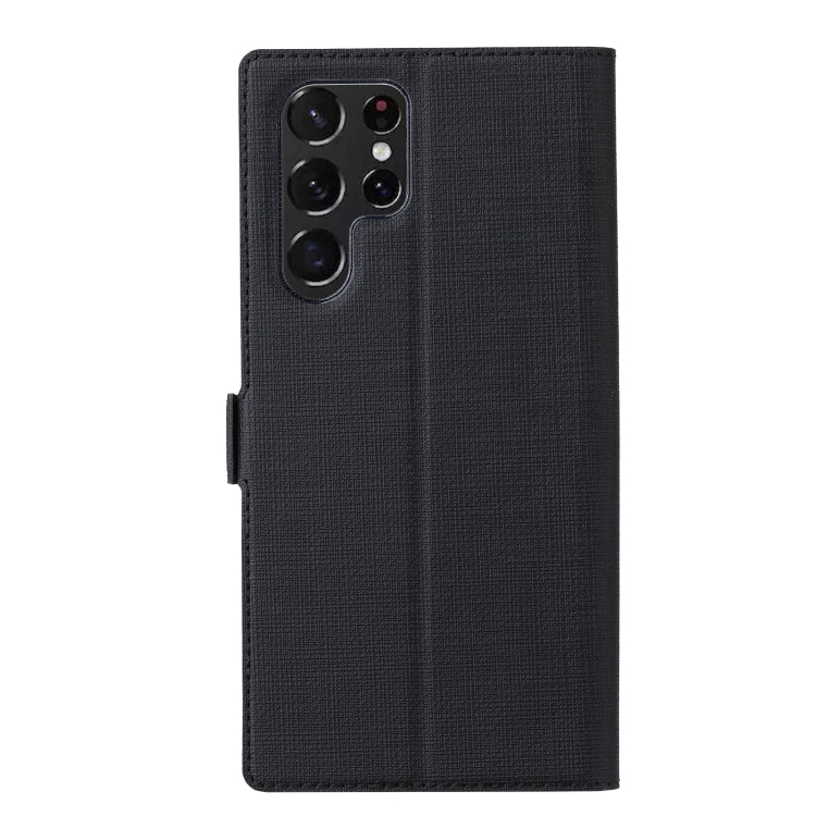 Custodia portafoglio in pelle con fibbia magnetica per Galaxy S22