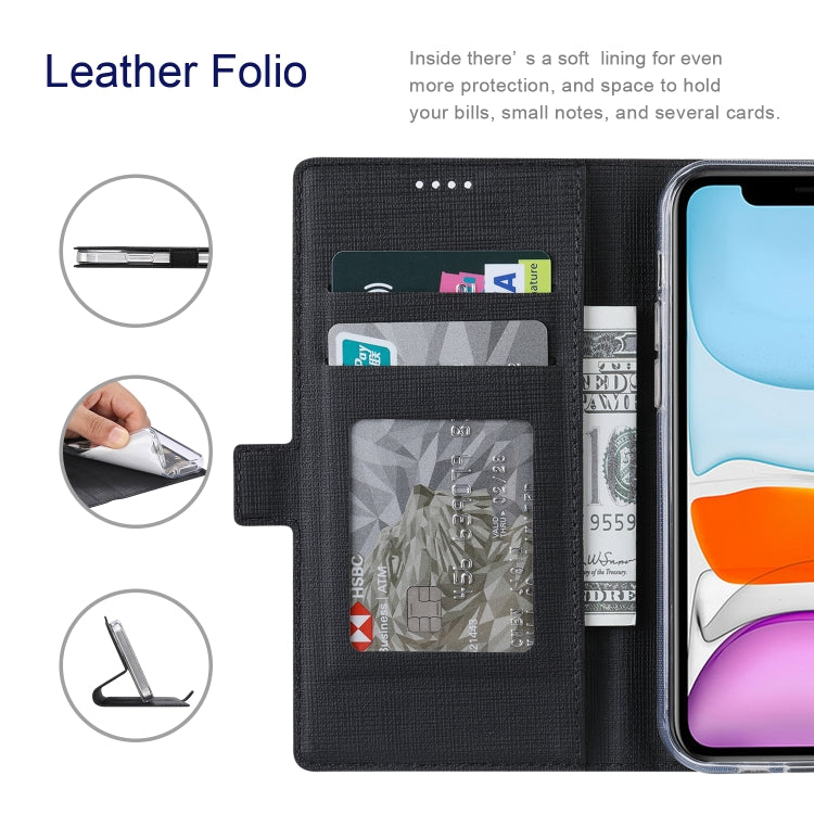 Custodia portafoglio in pelle con fibbia magnetica per Galaxy S22