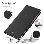 Custodia portafoglio in pelle con fibbia magnetica per Galaxy S22