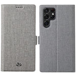 Custodia portafoglio in pelle con fibbia magnetica per Galaxy S22