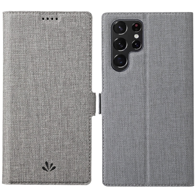 Custodia portafoglio in pelle con fibbia magnetica per Galaxy S22
