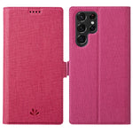 Custodia portafoglio in pelle con fibbia magnetica per Galaxy S22