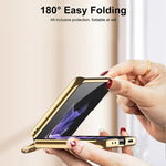 Custodia in pelle con anello per Samsung Galaxy Z Flip3 5G