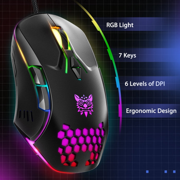 Mouse cablato ONIKUMA CW902 con illuminazione RGB
