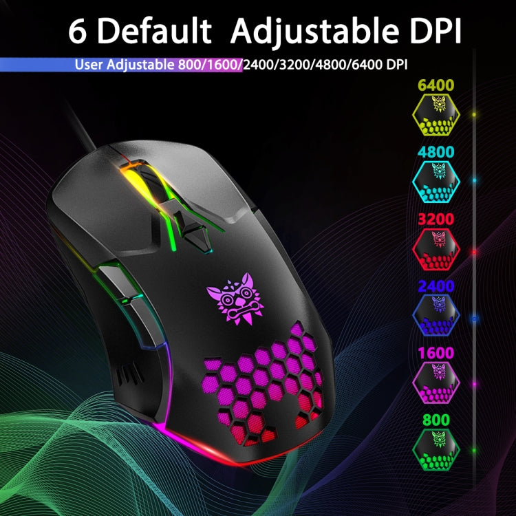 Mouse cablato ONIKUMA CW902 con illuminazione RGB