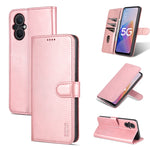 Custodia portafoglio in pelle con supporto per smartphone compati