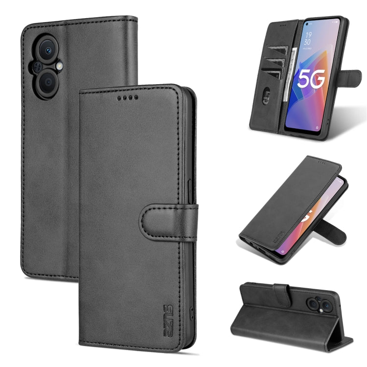 Custodia portafoglio in pelle con supporto per smartphone compati