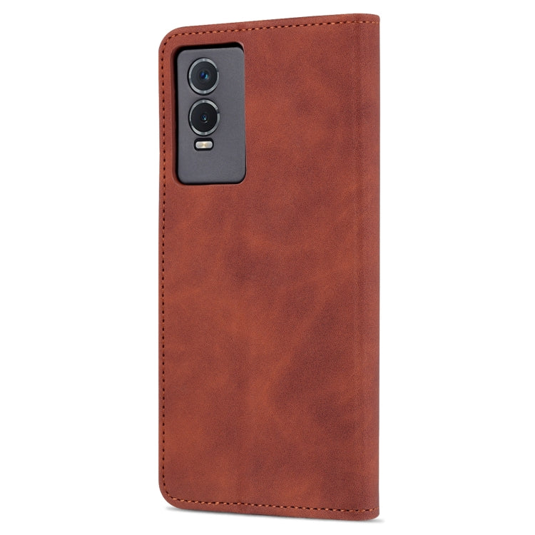 Custodia portafoglio in pelle con supporto per smartphone compati
