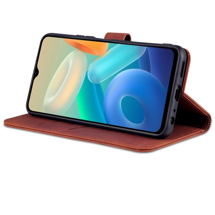 Custodia portafoglio in pelle con supporto per smartphone compati