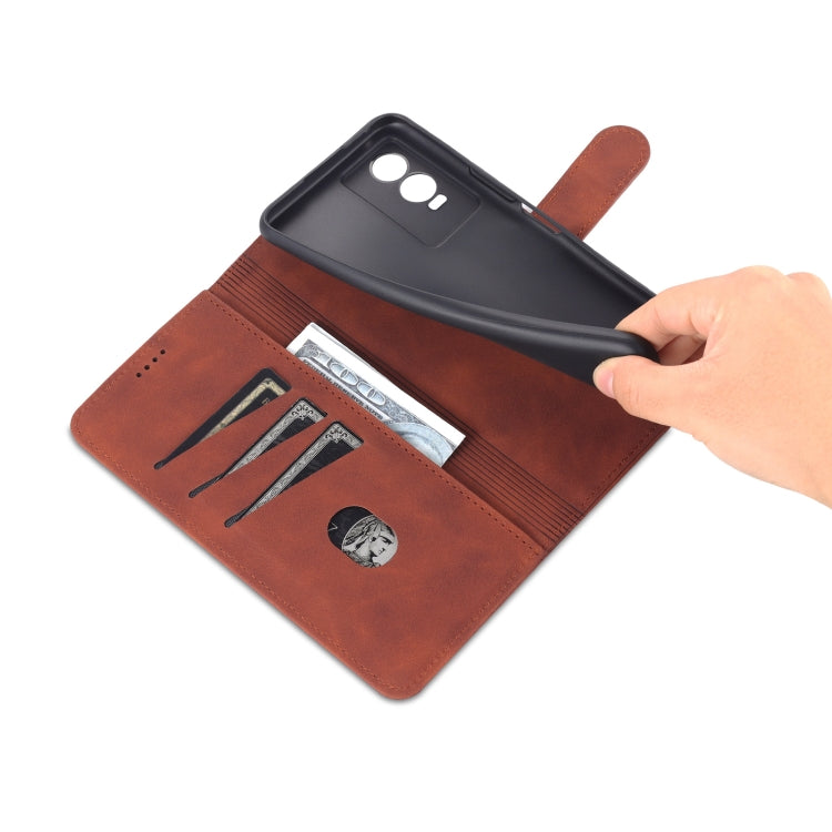Custodia portafoglio in pelle con supporto per smartphone compati