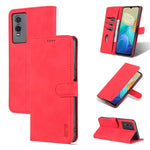 Custodia portafoglio in pelle con supporto per smartphone compati