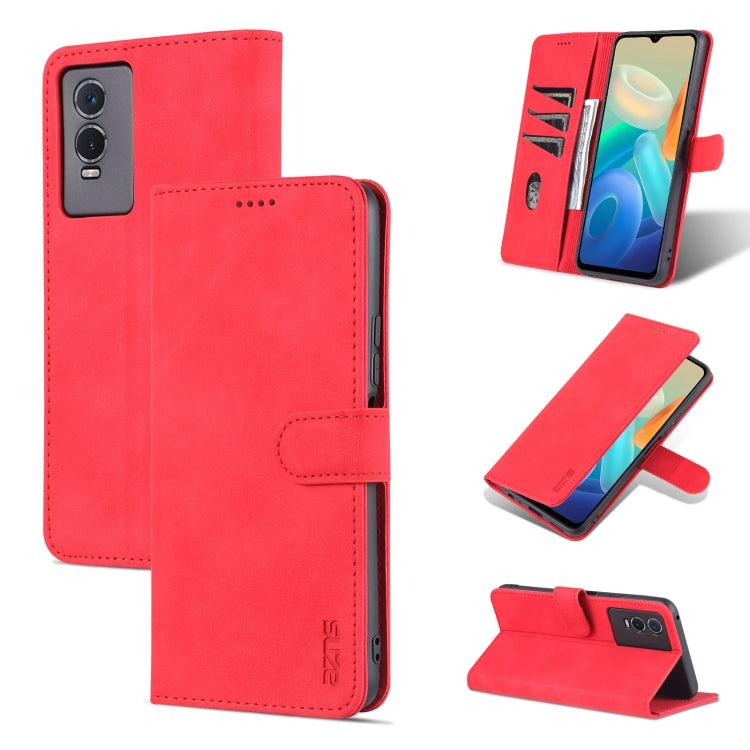 Custodia portafoglio in pelle con supporto per smartphone compati