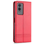 Custodia portafoglio in pelle con supporto per smartphone