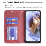 Custodia portafoglio in pelle magnetica per smartphone compatibil