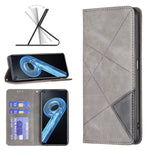Custodia portafoglio in pelle magnetica per smartphone compatibil