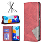 Custodia portafoglio in pelle magnetica per smartphone compatibil