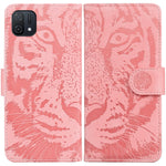 Custodia portafoglio in pelle con motivo tigre per Pixel 7 Pro