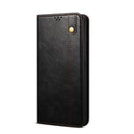 Custodia per telefono in pelle con trama di cavallo pazzo in cera d'olio, For Motorola Moto E40 / E30 / E20, For OnePlus Nord N20 5G, For Google Pixel 6a, For Xiaomi Redmi Note 11 Pro 4G / 5G