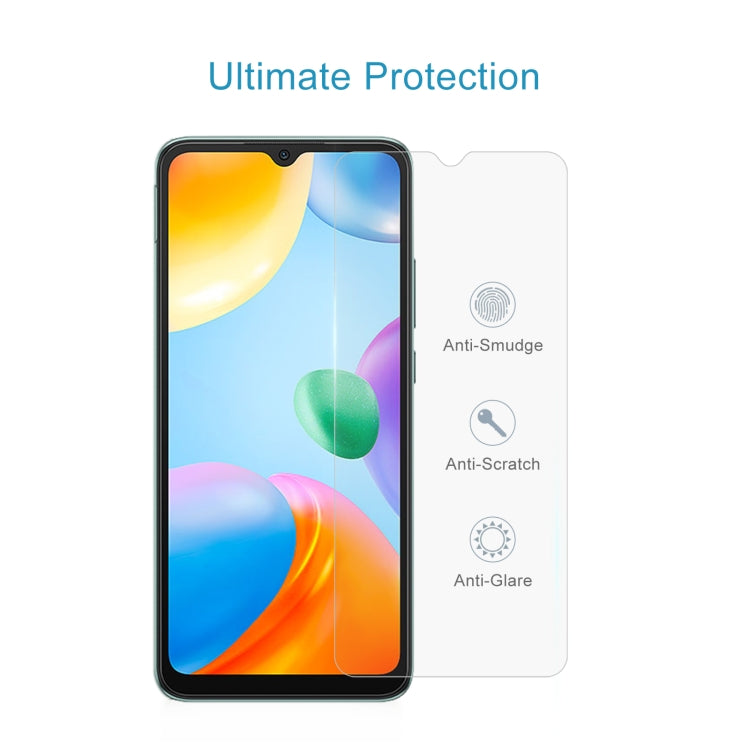 Pellicola in vetro temperato 9H 2.5D da 0,26 mm, For Xiaomi Redmi 10C / 10 India Version(1 PC)
