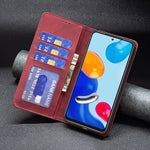 Custodia portafoglio in pelle con chiusura magnetica per Redmi No