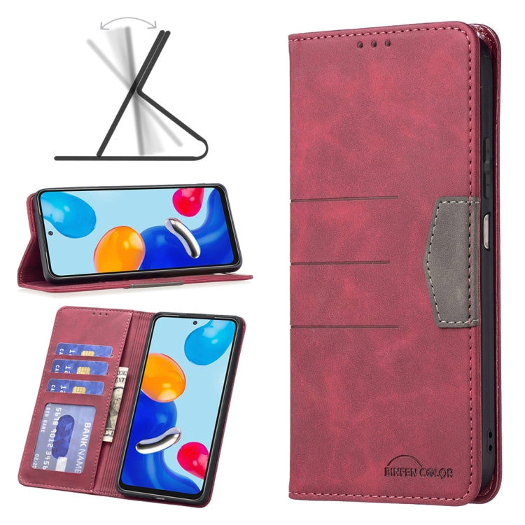 Custodia portafoglio in pelle con chiusura magnetica per Redmi No